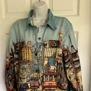 Vintage..ARTSCAPES San Francisco Jacket Size M